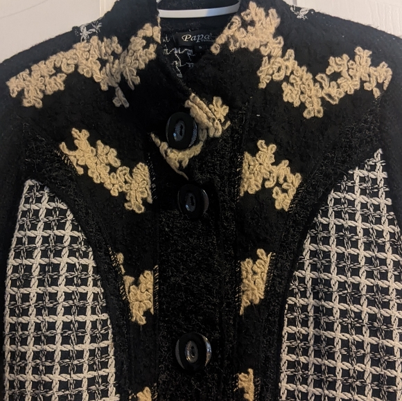 Long Cardigan with unique details | Size Small Papa Vancouver - Picture 5 of 8